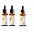 10ml facial serum bottle with vitamin C and hyaluronic acid for brightening and anti-ageing skincare
