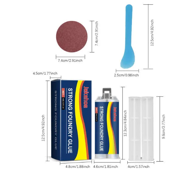 85ml stainless steel copper aluminium waterproof metal sealant glue kit with applicator tools