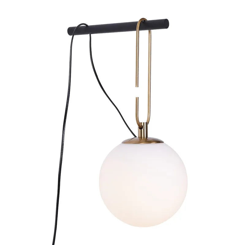 Modern European style glass wall lamp showing clean design with choice of light colours