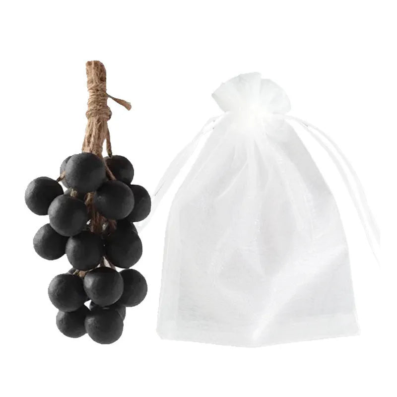 Handmade grape and litchi cleansing soap bars, 120g each, in gift box and mesh bag bulk packaging.