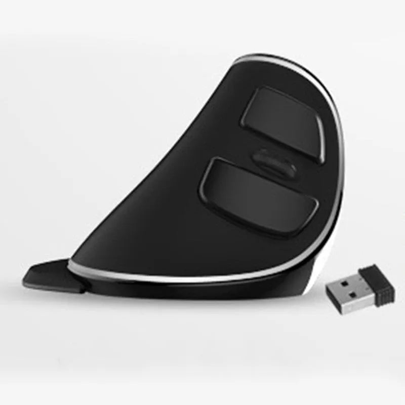 Vertical snail-shaped ergonomic computer mouse with RGB lighting and USB cable.