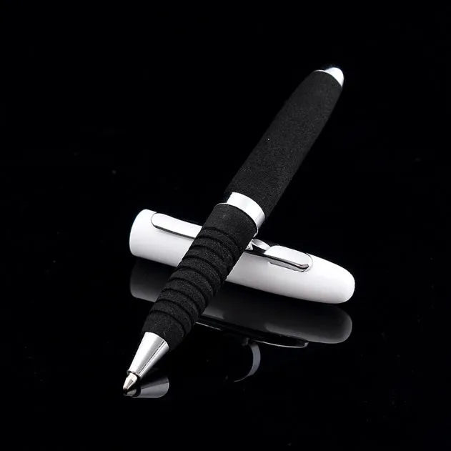 EVA metal cap mini ballpoint pen showing compact size and metal construction