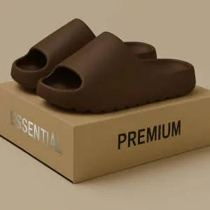 Women's thick bottom beach slippers in beige, black, brown, or green colours with EVA soles