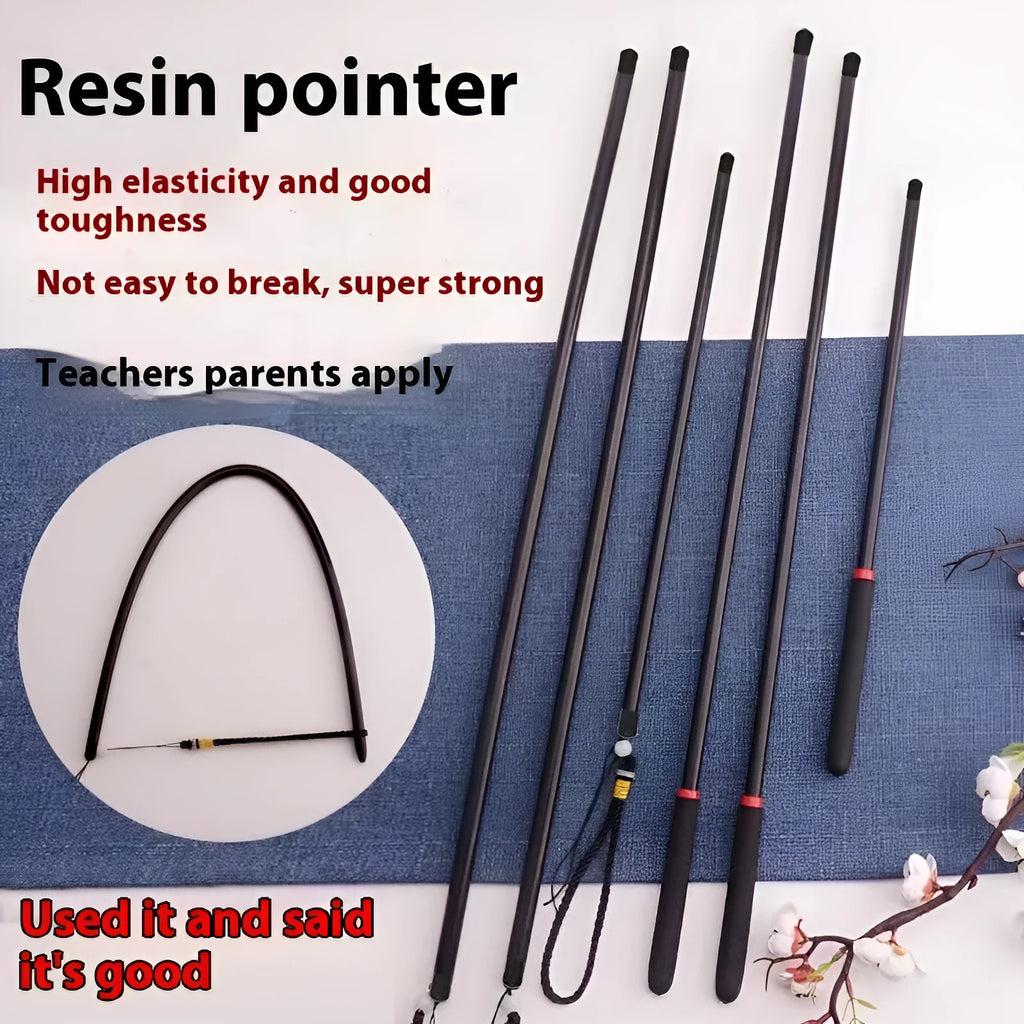 White resin measuring pointer for fabric marking with clear measurement scale