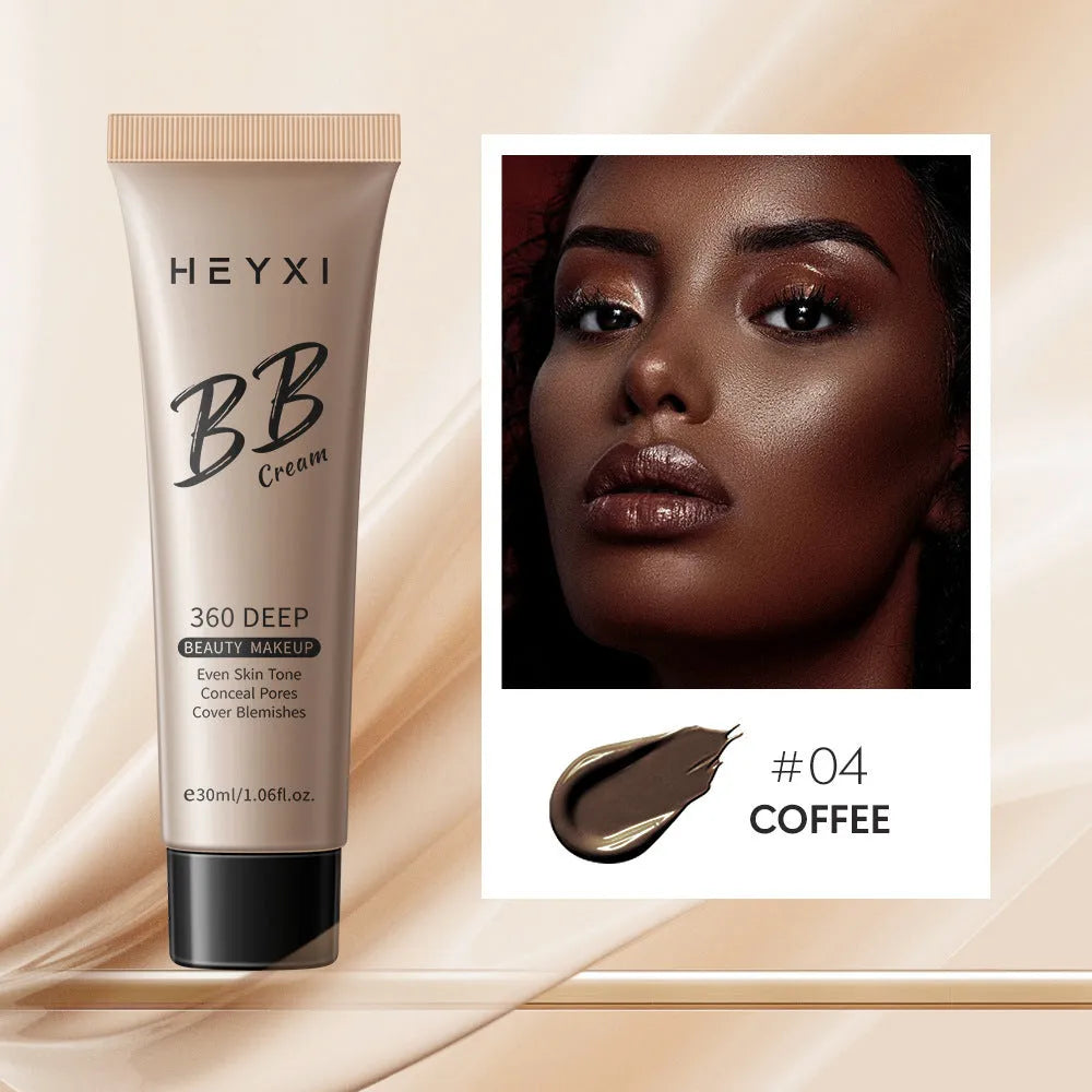 BB Cream makeup bottle in one of four shade colours: 01, 02, 03, or 04.