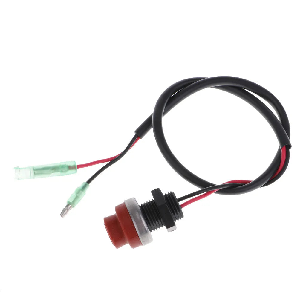 YAMAHA marine engine safety stop switch with attached 1-metre lanyard in plastic housing