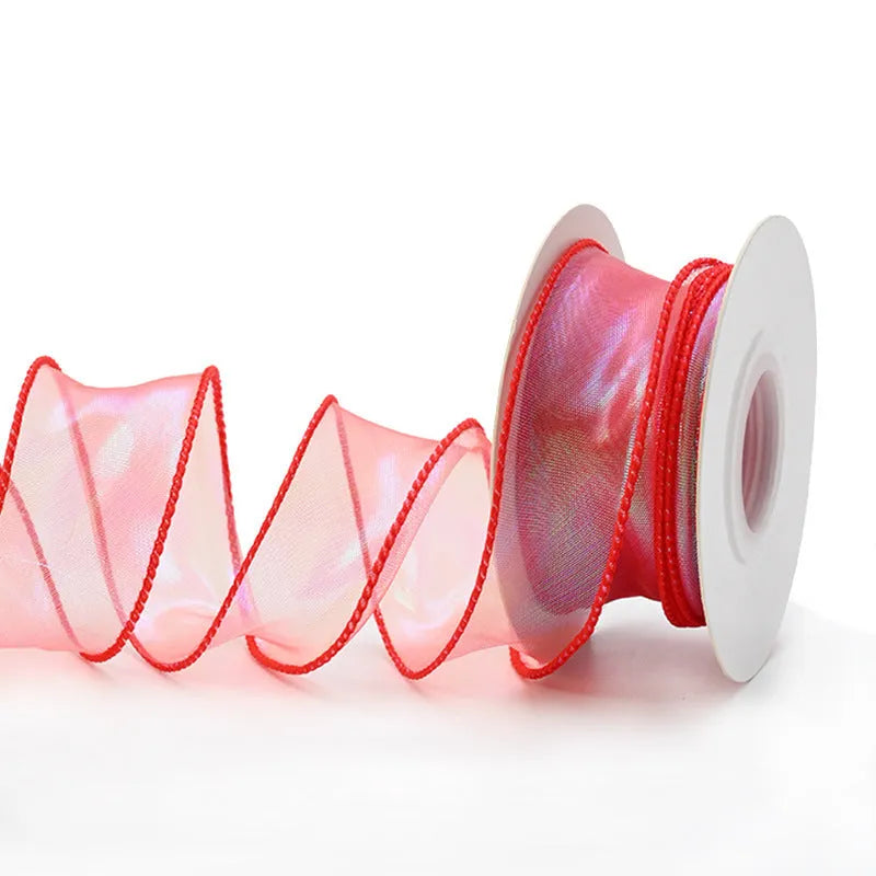 Fishtail yarn decorative ribbon with colourful wave design in multiple colour options