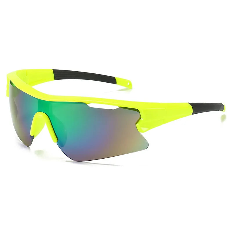 Windproof outdoor cycling sunglasses shown in black frame with grey lens option.