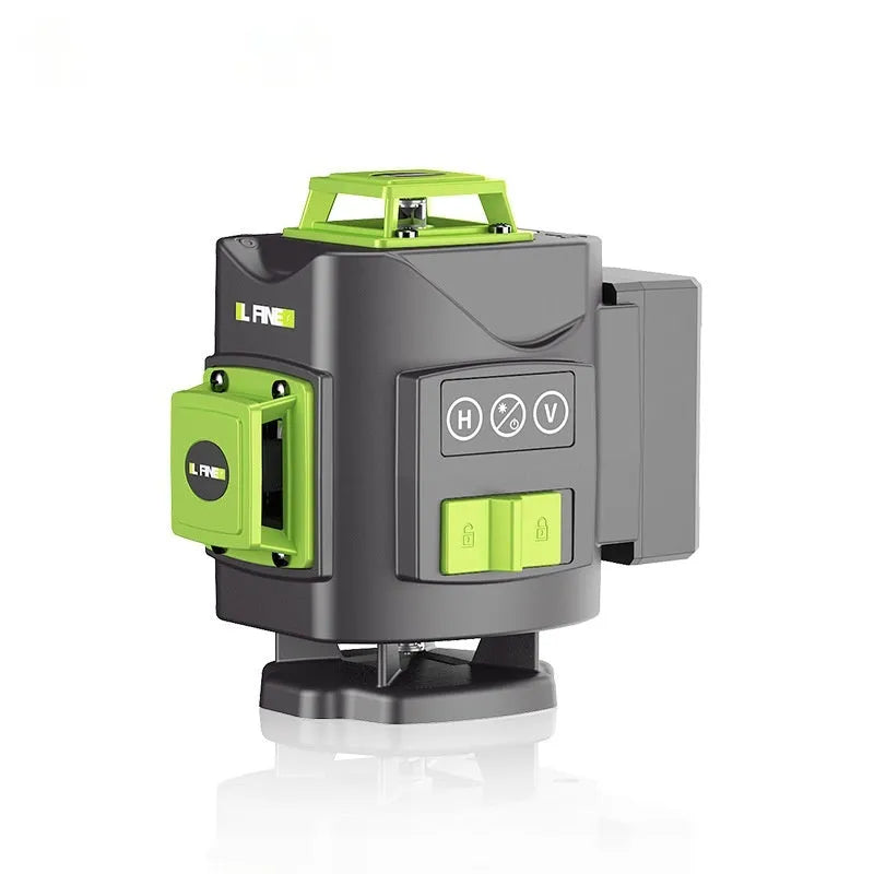 16 line green laser level tool with nylon and aluminium housing for 3D alignment projects