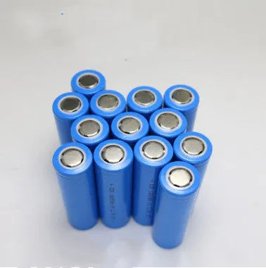 Single 18650 format 3.7V 2600mAh lithium-ion rechargeable battery cell on a white background.