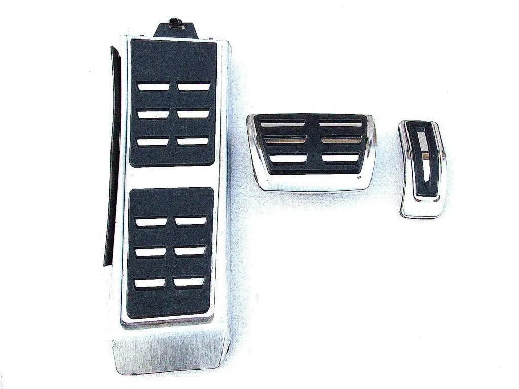Porsche Macan stainless steel brake and accelerator pedal covers with non-slip surface