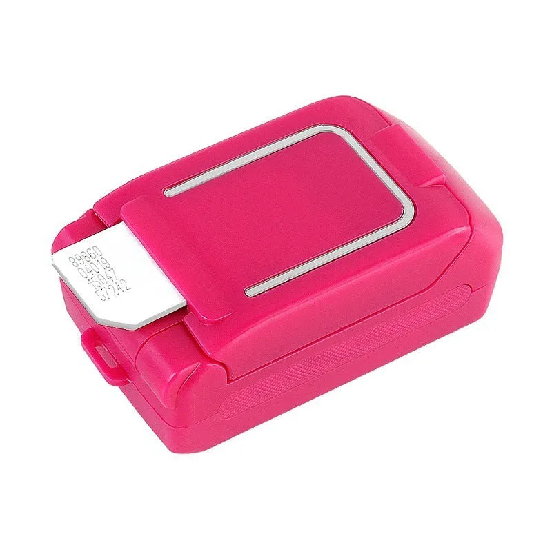 Mini flip phone in six colours with a flip cover and small screen.