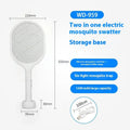 Rechargeable electric mosquito swatter in ABS plastic for 11-20 square metre indoor areas