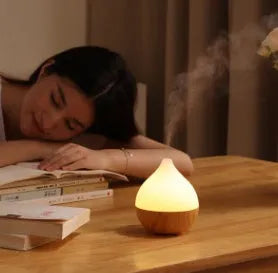 Asakusa wood grain finish aroma diffuser with vase shape and 100ml water tank