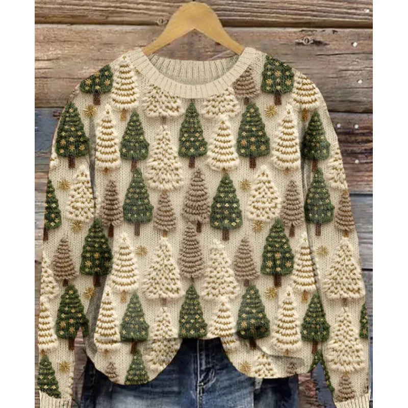 Little flower digital printed round neck sweater in polyester fibre available in multiple colours and sizes S to 4XL