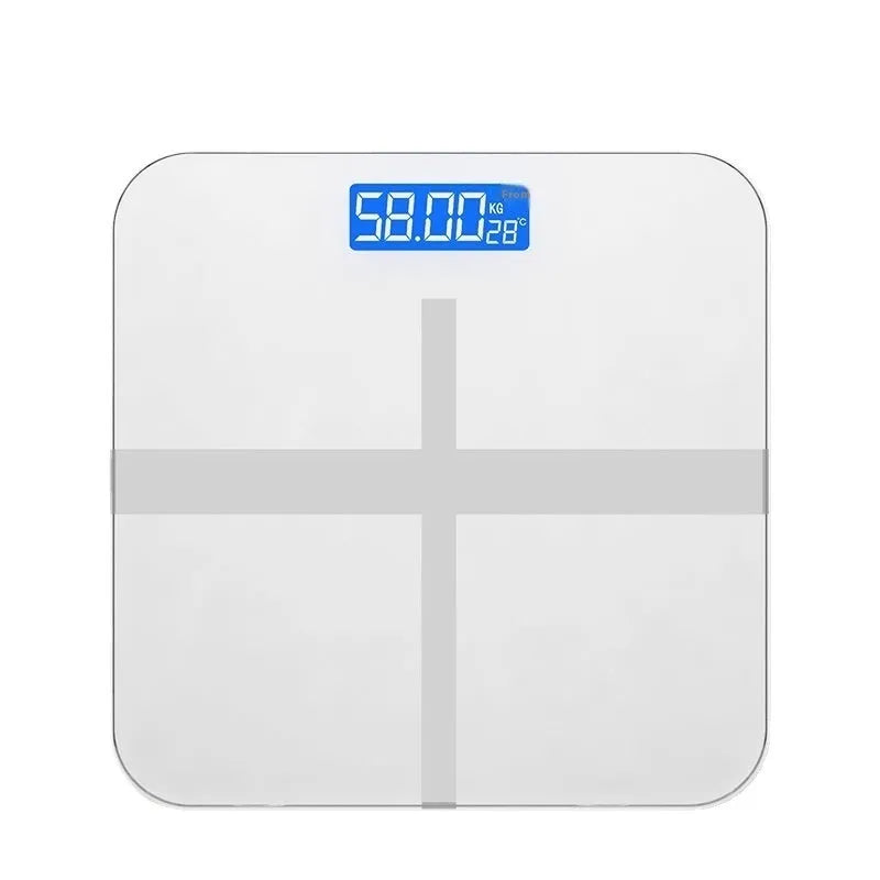 26 x 26 cm household body weighing scale in rose gold finish with multiple power options