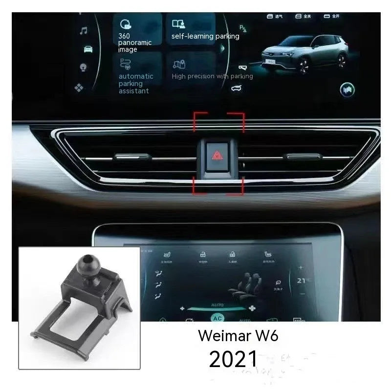 GOODWAY car mobile phone holder with 360-degree rotating bracket for dashboard mounting