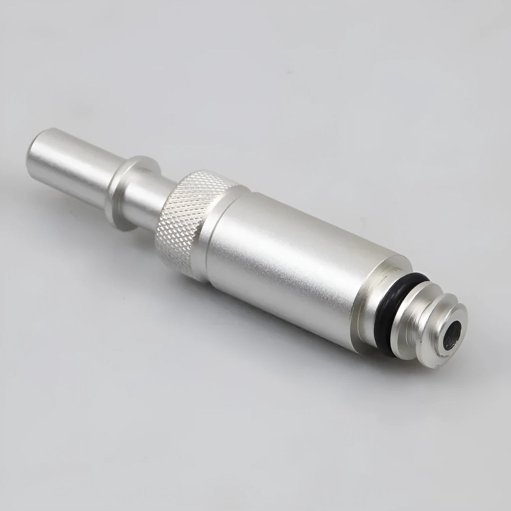 Silver metal VAS6262-9 transmission refuelling joint for 0CK 0B5 MTF fluid service tool