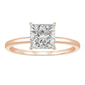 Women's 925 silver zirconium geometric ring in silver gold and rose gold colours