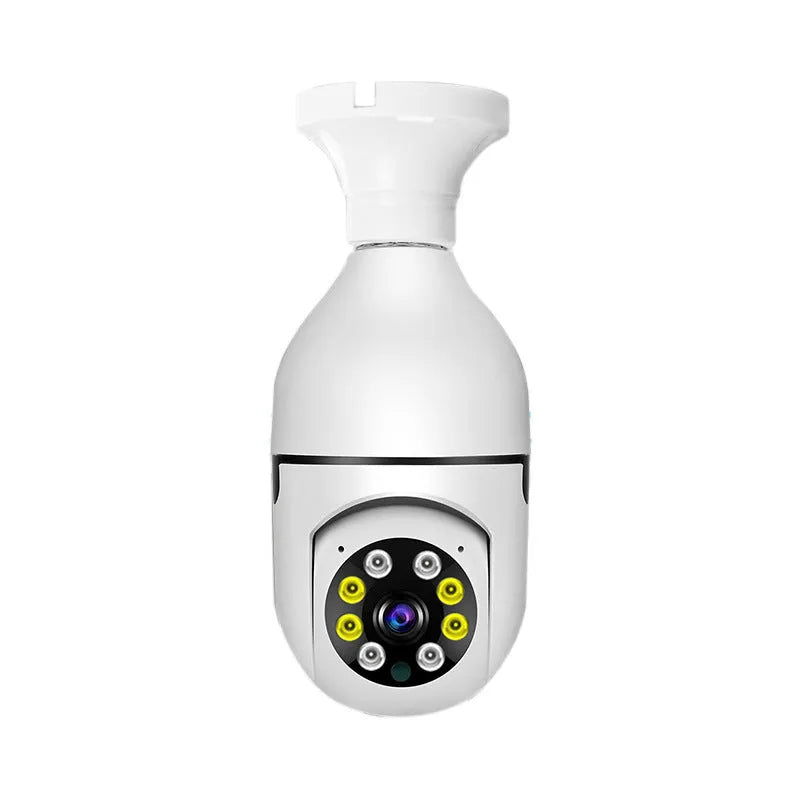 Wireless bulb security camera with 1080p monitoring and night vision