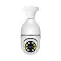 Wireless bulb security camera with 1080p monitoring and night vision