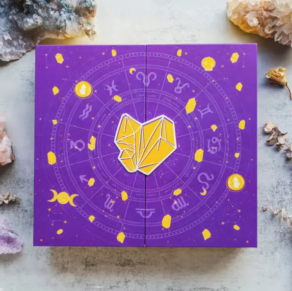 Crystal Halloween countdown gift box measuring 33.5cm by 30.5cm by 5cm
