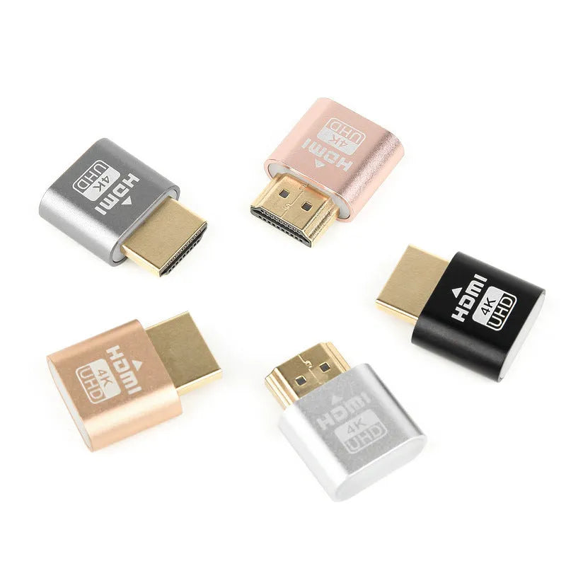 HDMI graphics card spoof adapter with 26.5mm wireless interface in multiple colour options