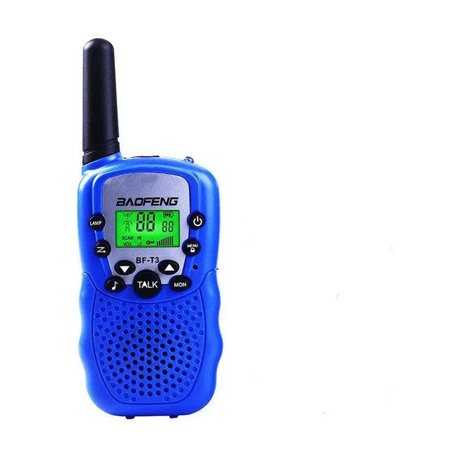 Children's walkie talkie in selected colour with 22-channel display and handheld design