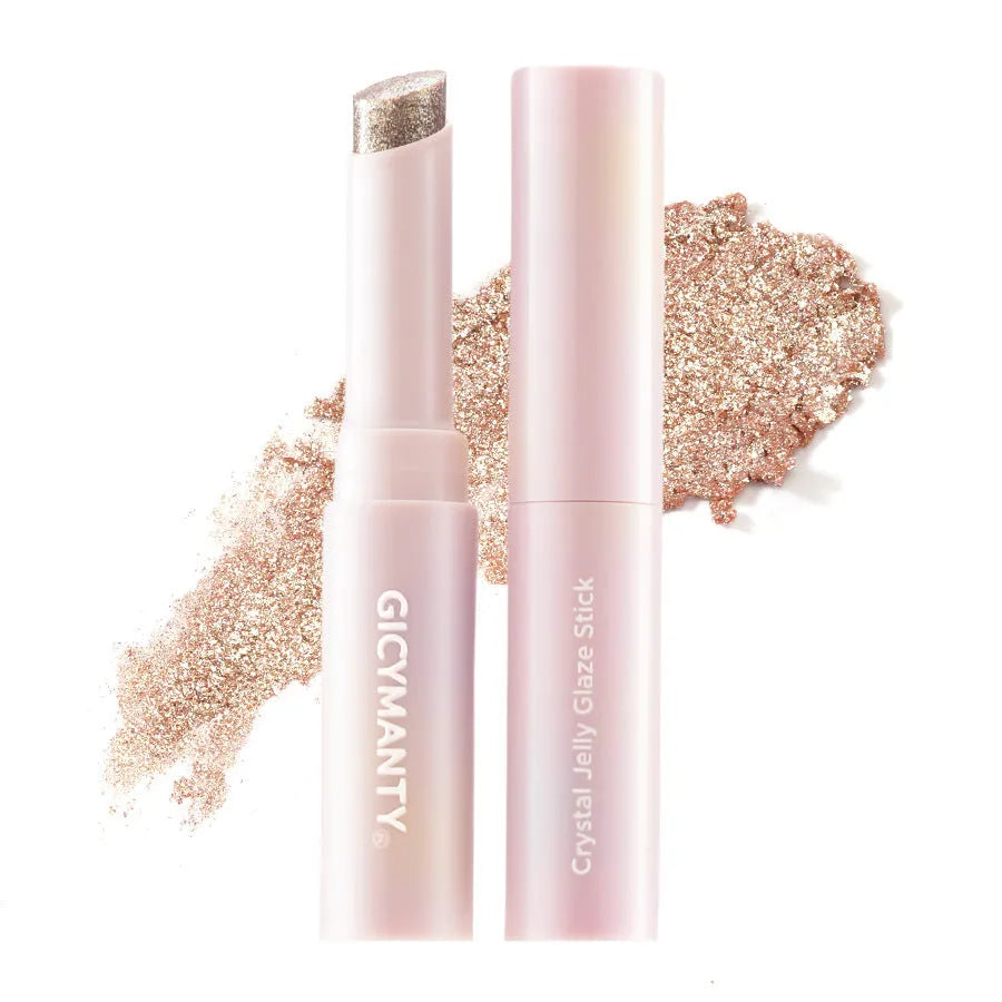 Jelly eye shadow stick with starlight pearlescent thin glittering finish in a colour option