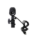 Black universal nylon photography lamp holder with E27 screw fitting and power cords