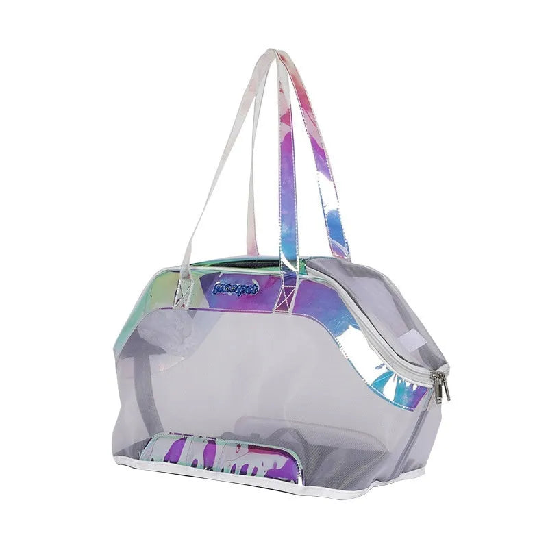 MOORPET leather cat outing carry bag in selected colour with 25-litre capacity