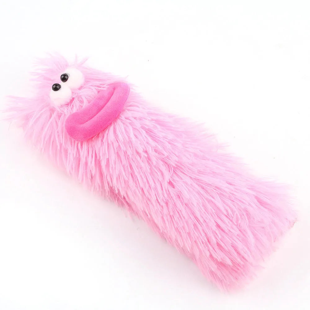 Soft plush interactive cat toy pillow with crinkle sound and natural catnip filling in assorted colours