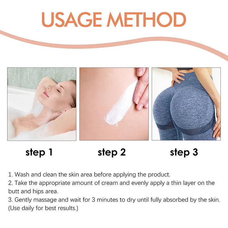100g buttocks firming cream container for home use with universal skin type compatibility