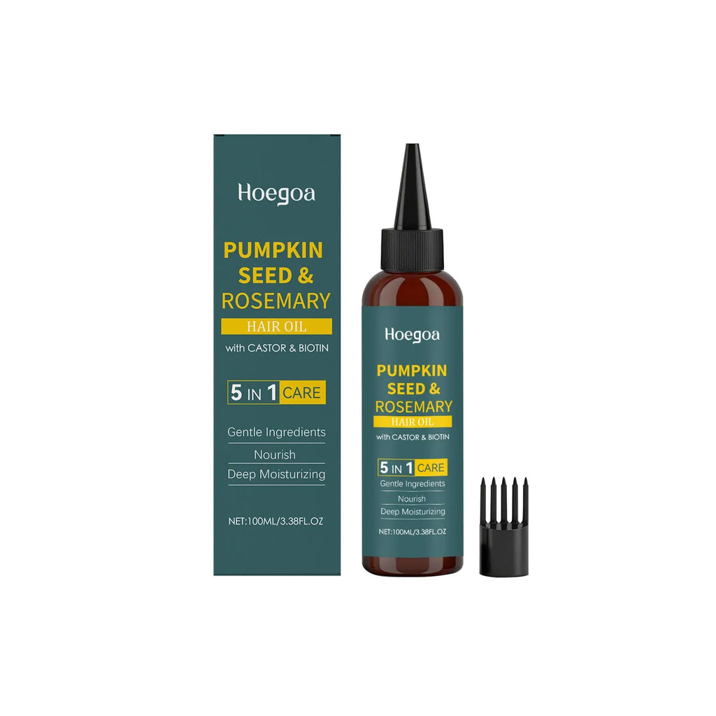 Rosemary essential oil 100ml with pointed nozzle and hair comb for hair treatment
