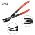 Red handle steel light switch pliers for General Motors automotive door panel nailing and clip repair