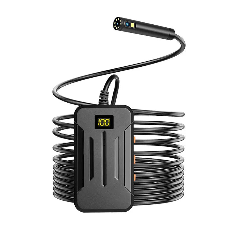 F300 wireless dual lens endoscope with 5.5mm and 8mm waterproof probes for inspection