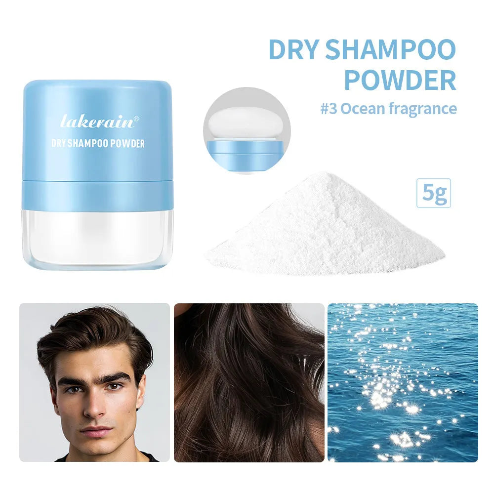 5g hair dry cleaning booster powder sachet with sponge headband mirror accessory