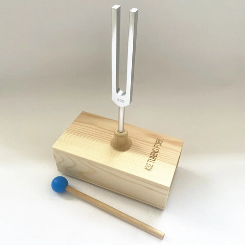 432Hz aluminium alloy tuning fork with portable speaker for sound therapy