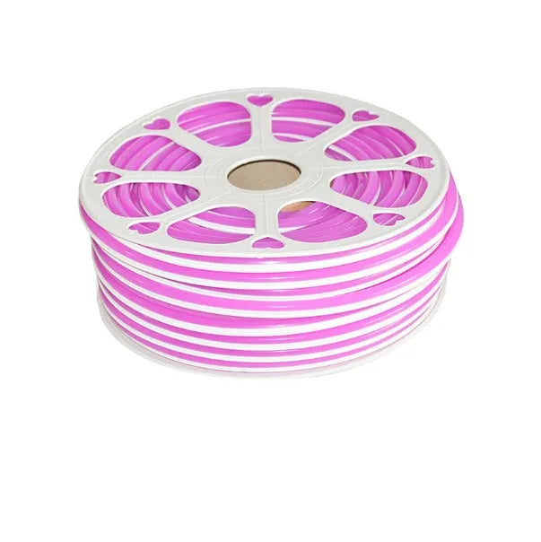 Flexible silicone split neon light bar showing 8mm width and neon colour options