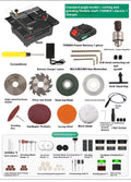 Metal lithium ion micro desktop saw body with US charger for household cutting