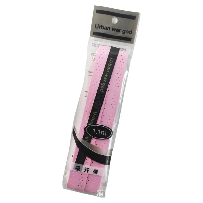 Peak racket grip tape with colour keel options including black ribbon, gray, green, pink, red, sky blue