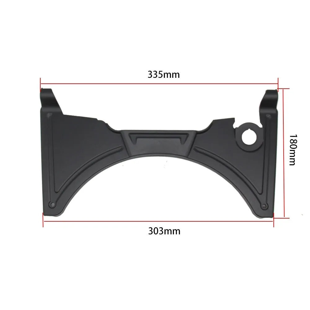 Black motorcycle cockpit fairing for BMW R1250GS and R1200GS adventure bikes