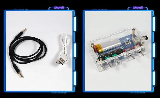Music Tesla coil driver board unit with controller and cables for high-voltage demonstrations