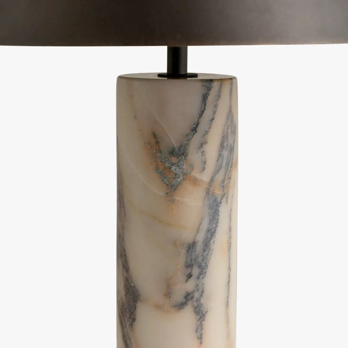 Black modern simplicity marble table lamp with choice of EU or US power plugs
