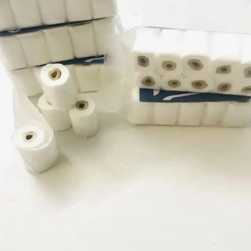Simulated brown paper tissue roll model measuring 30x15x80mm for doll house bathroom accessories