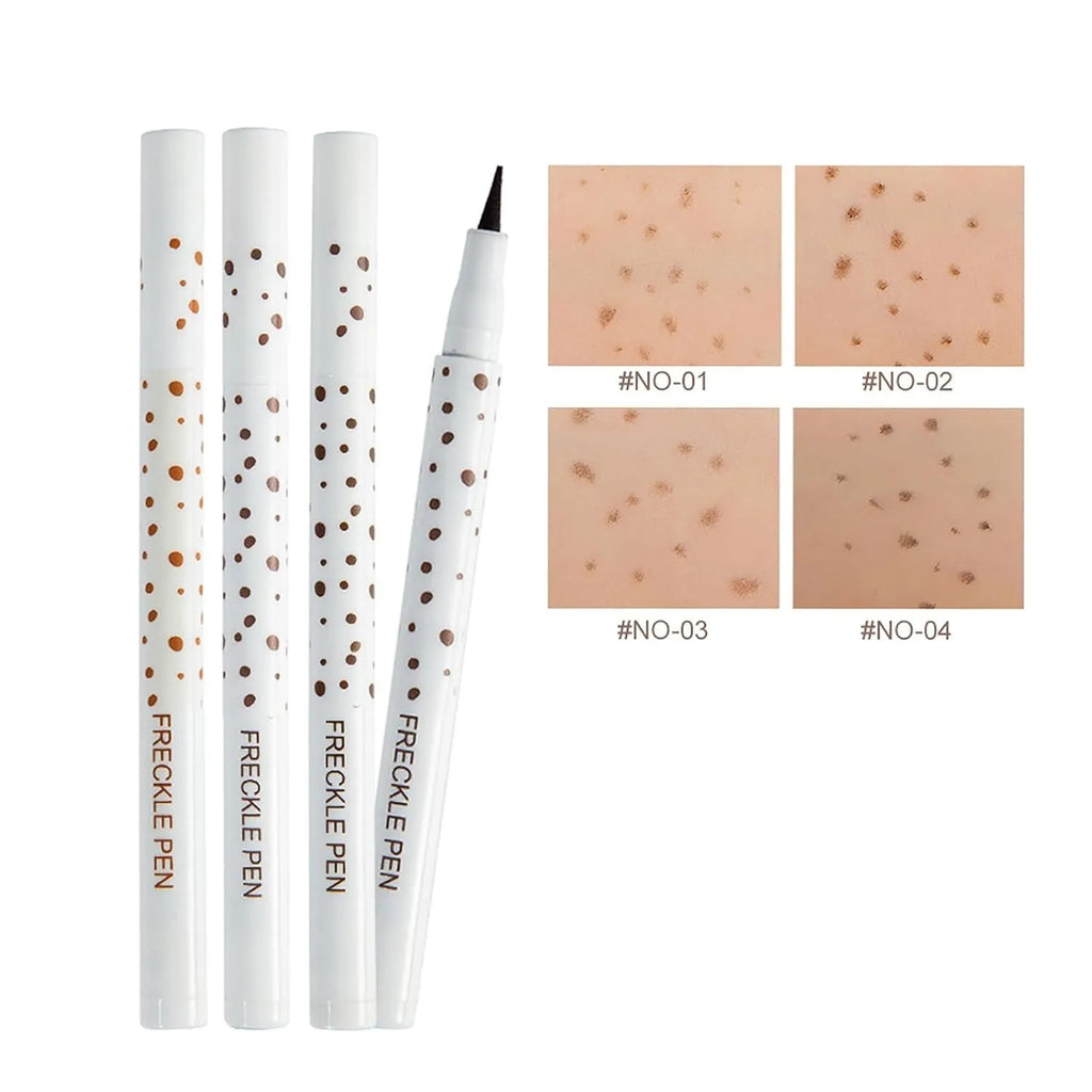 Dark brown freckle pen cosmetic marker with precision tip for natural-looking waterproof freckles