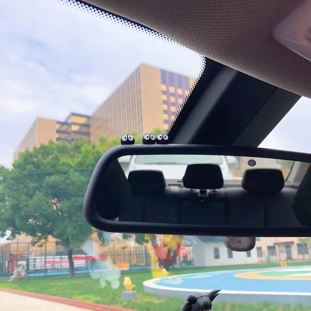 Resin car dashboard decoration with cartoon briquette design and traceless mounting tape