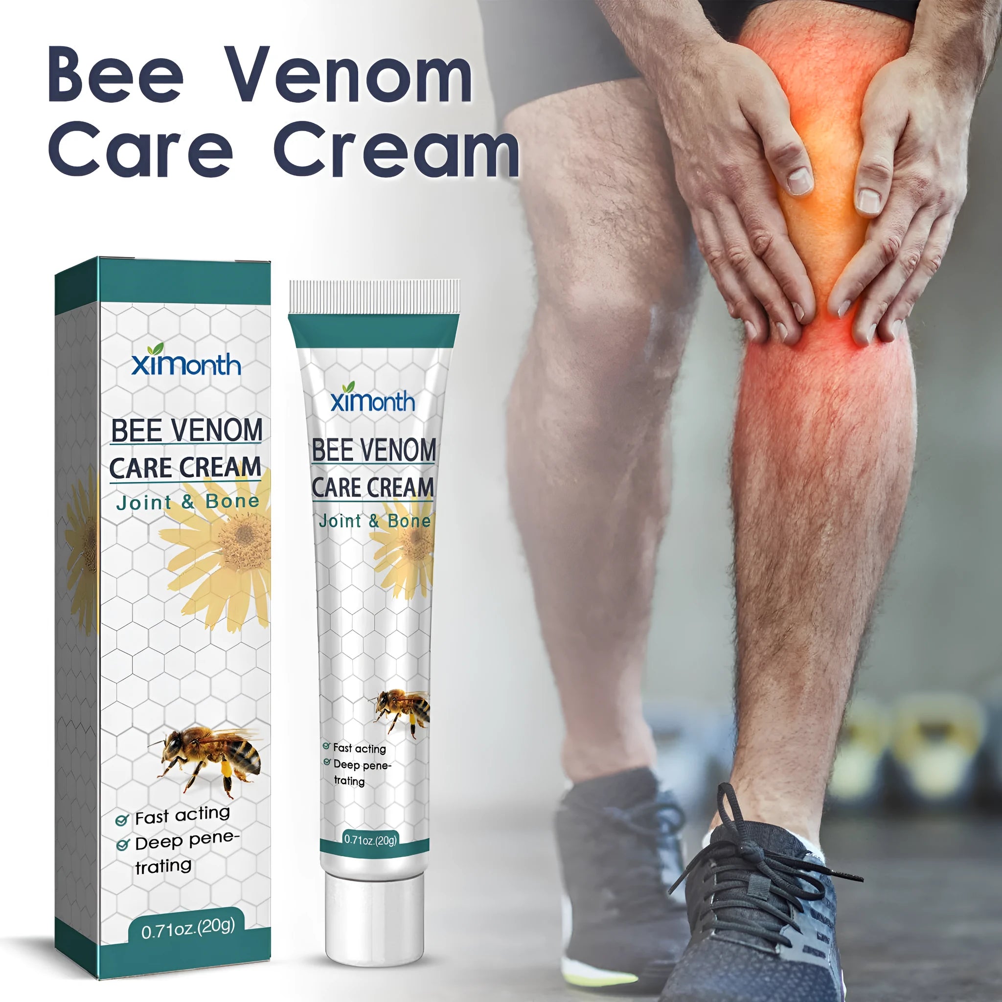 20g tube of joint pain massage cream for topical application on universal skin types