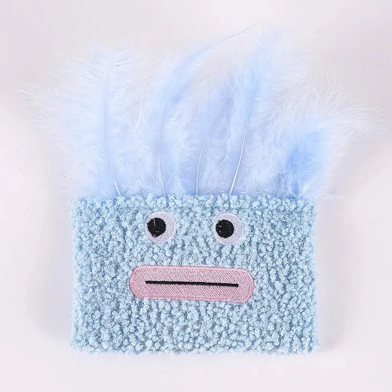 Large explosion head shaped catnip plush toy in multiple colour options for cats
