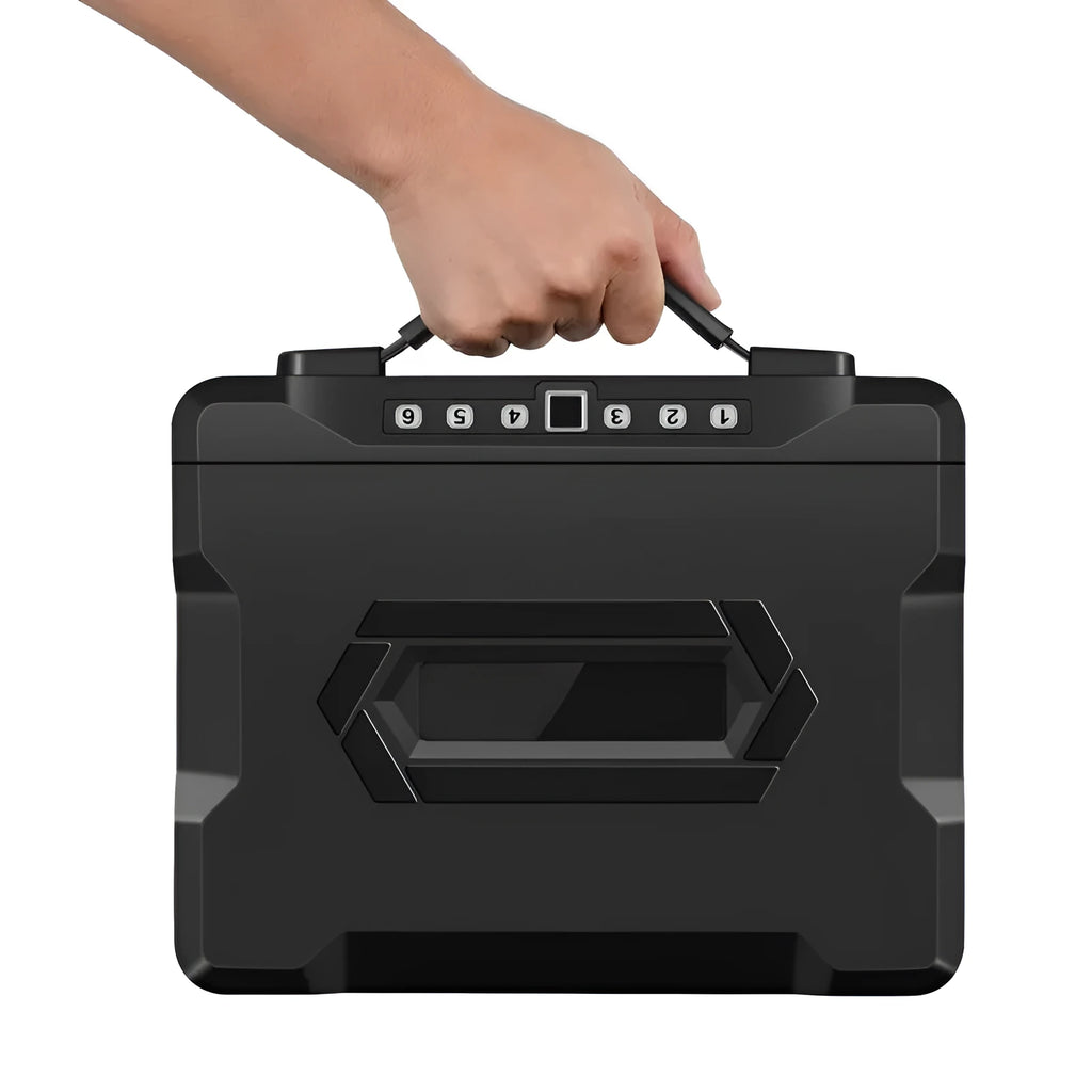 L12 portable mechanical combination lock safe with youjingang construction for document and valuables storage